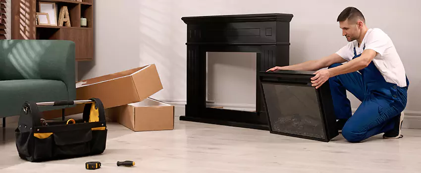 Old Rusted Metal Fireplace Repair And Replacement in Vista, CA